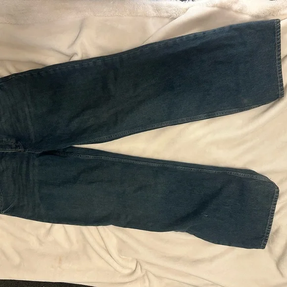 Free People Blue Boyfriend Jeans Classic Denim - Picture 2 of 6